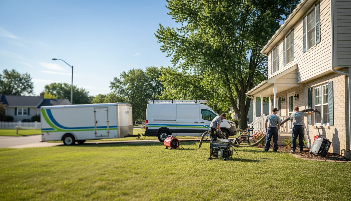 Flooded Basement Restoration And Cleanup With Repair in De Soto, KS near me